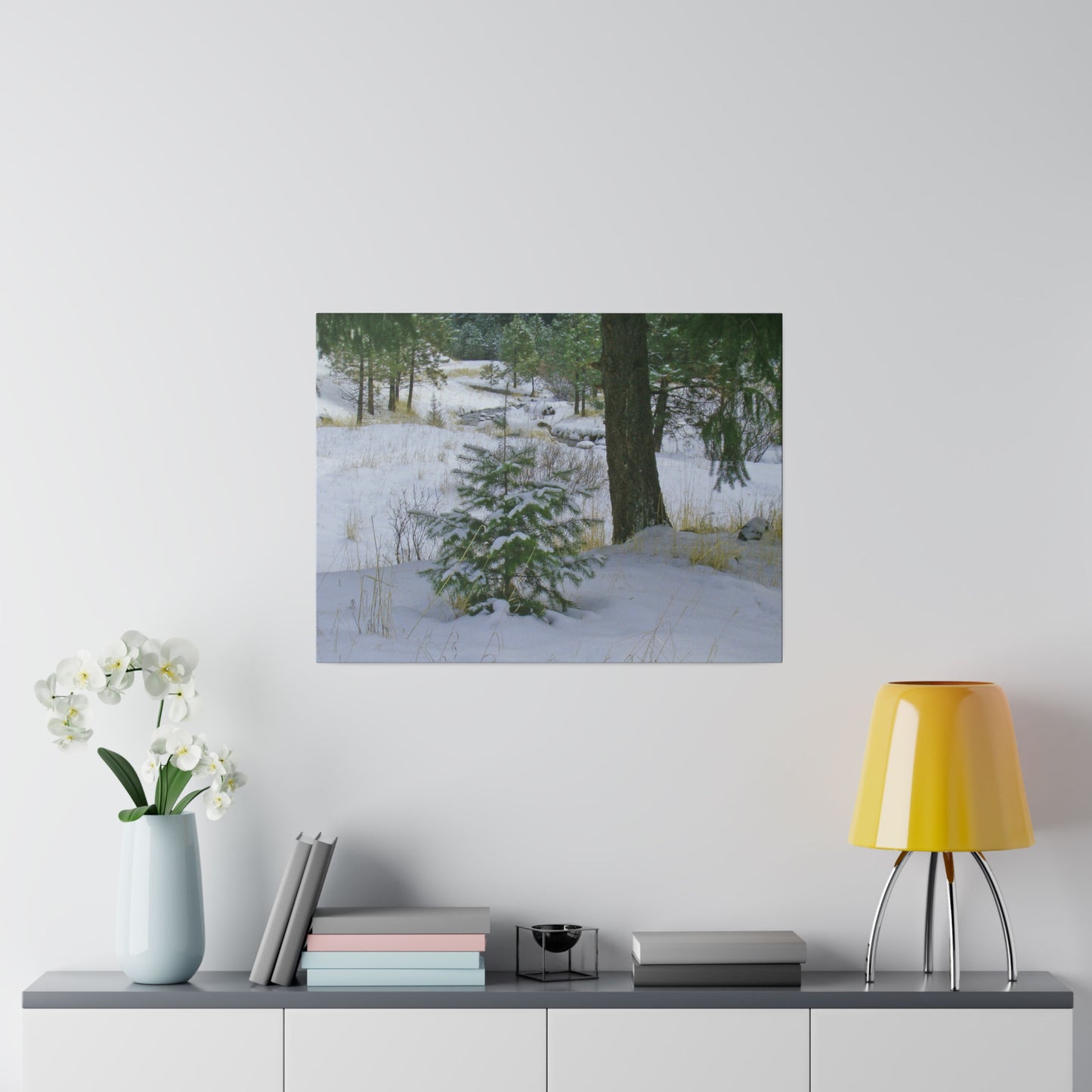 Christmas Tree Creek Matte Canvas