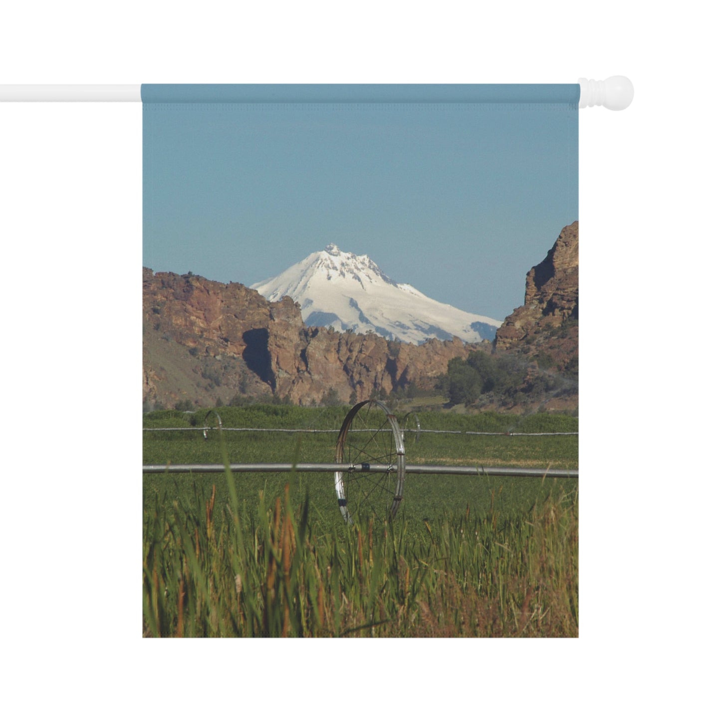 Mountain & Rocky Cliffs Garden & House Banner
