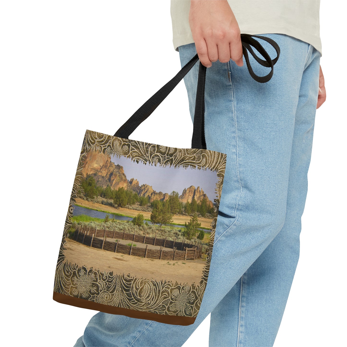 Scenic Round Pen Tote Bag