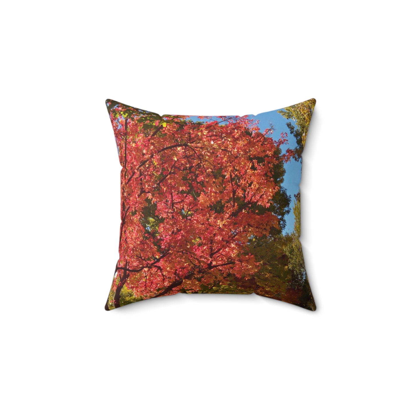 Autumn Glow Spun Polyester Square Pillow