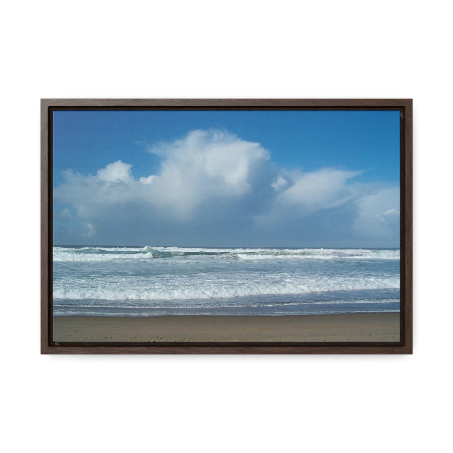 Blue Sky Beach Gallery Canvas Wraps Framed