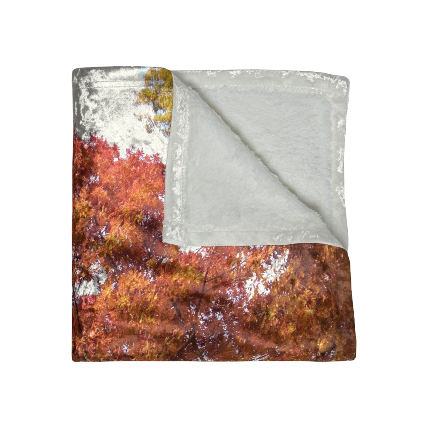 Autumn Radiance Shiny Crushed Velvet Blanket