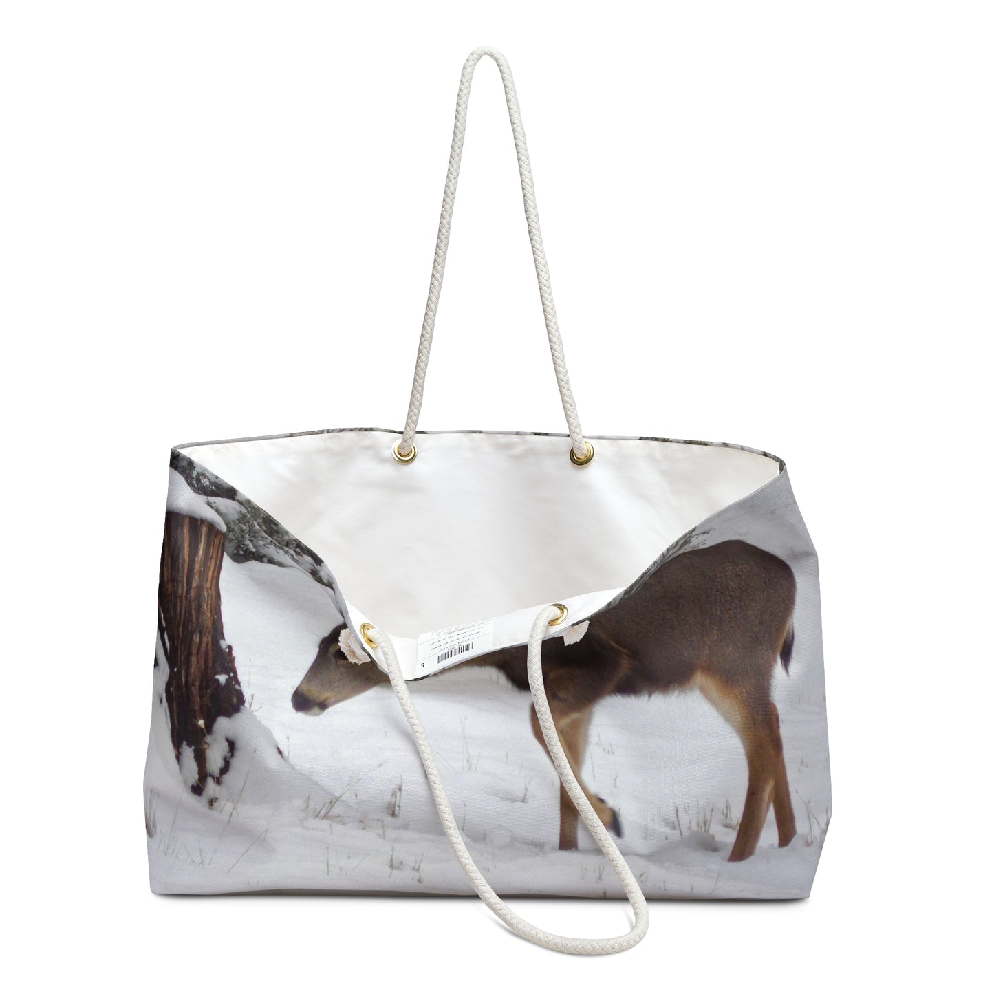 Winter Deer Weekender Bag