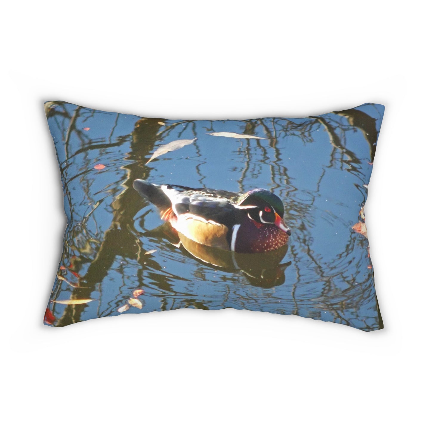 Reflections Wood Duck Spun Polyester Lumbar Pillow