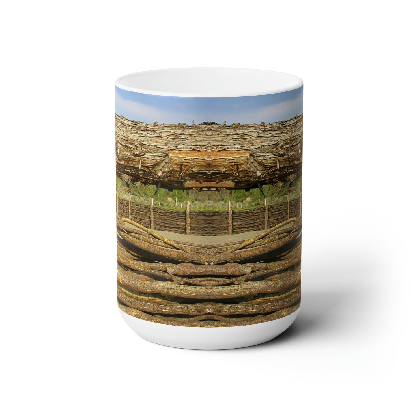 Through The Rails Ceramic Mug 15oz