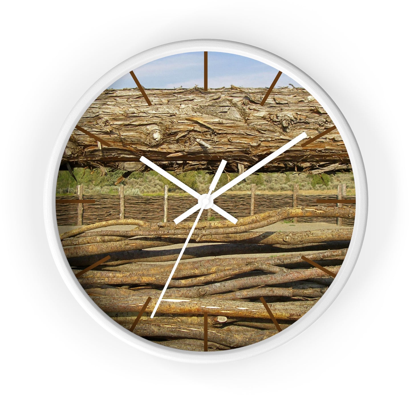 Through The Rails Wall Clock