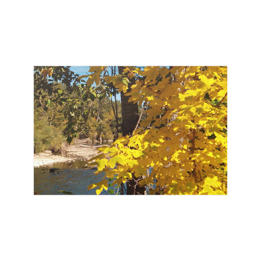 Autumn River Satin Posters
