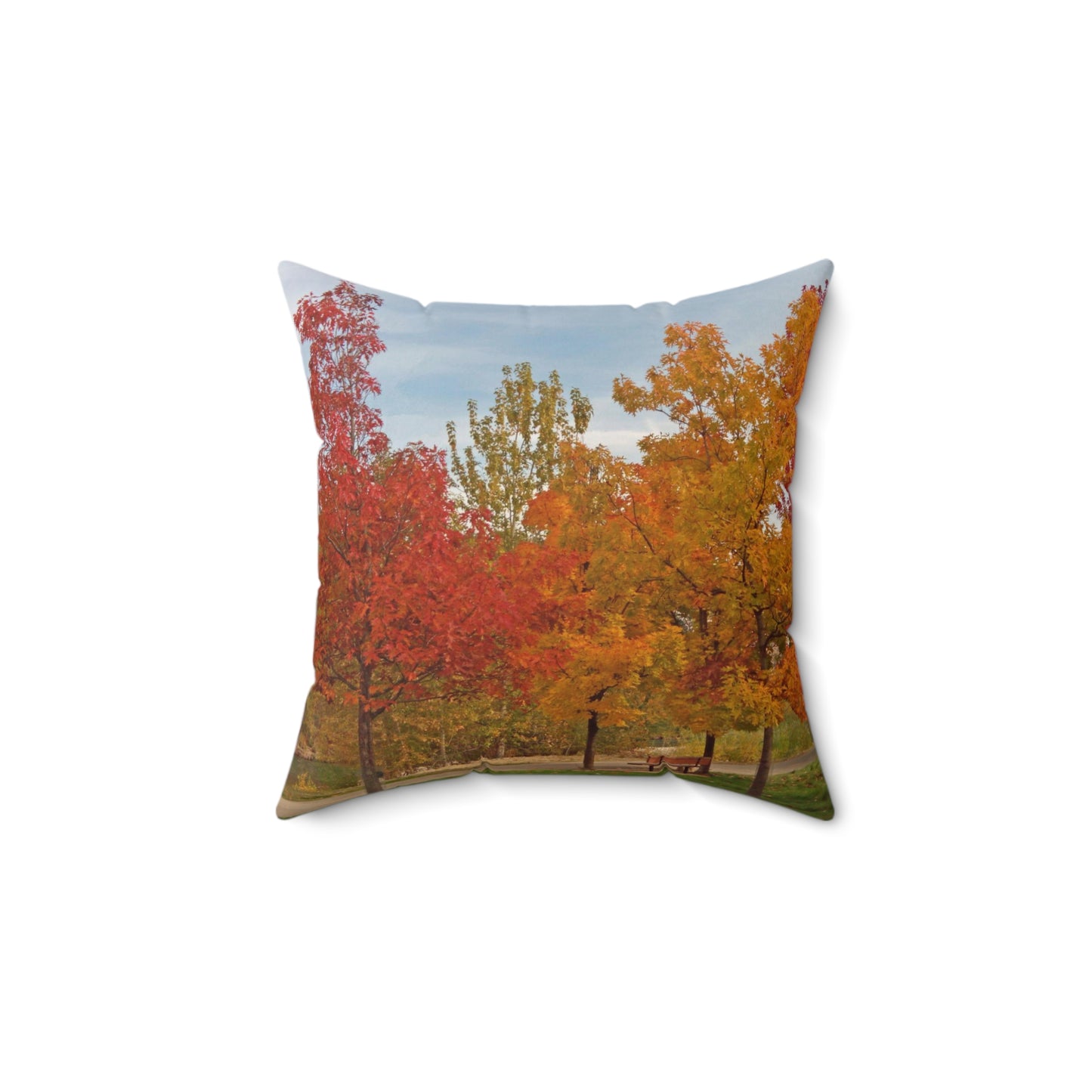 Autumn Serenity Spun Polyester Square Pillow