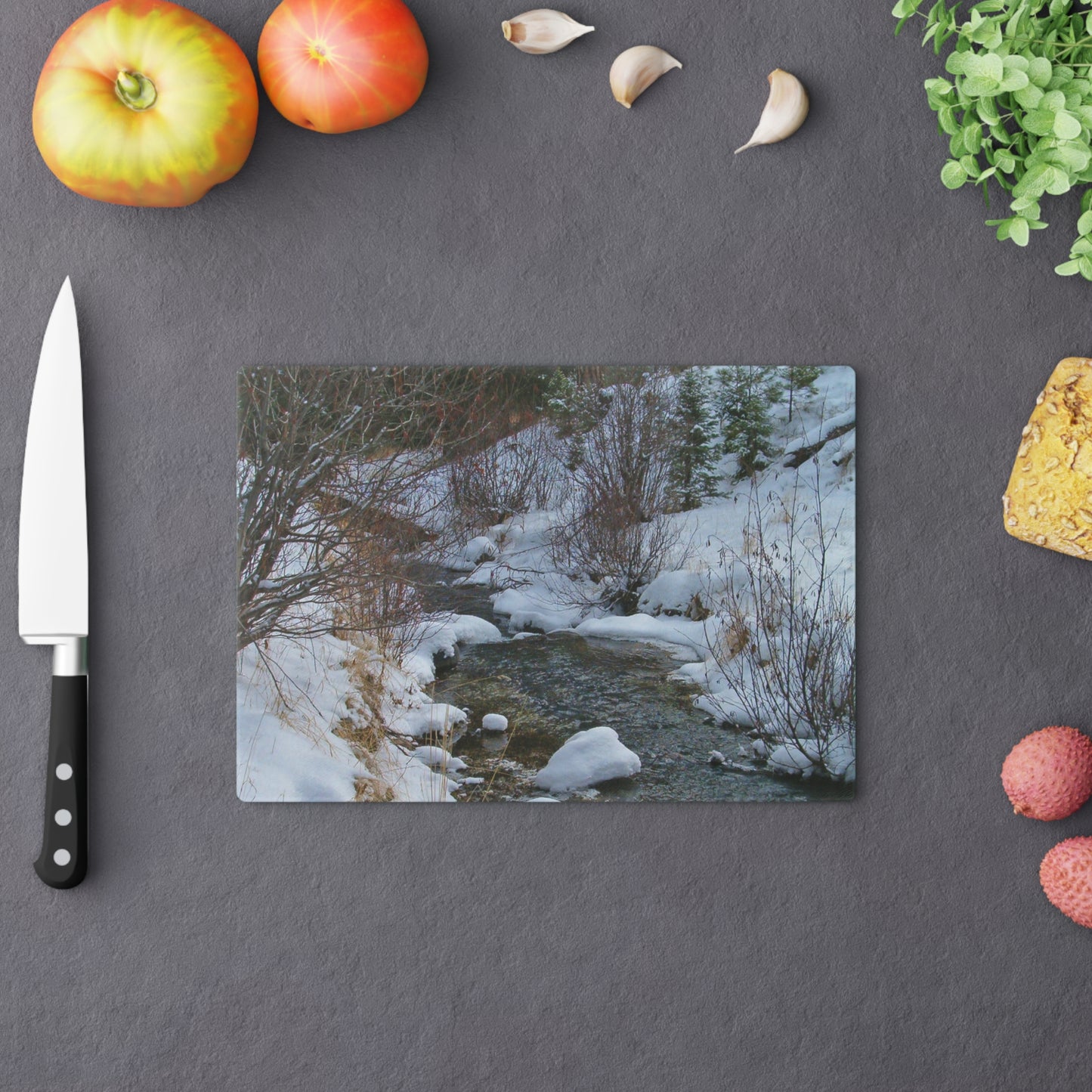 Snowy Creek Cutting Board Dishwasher Safe