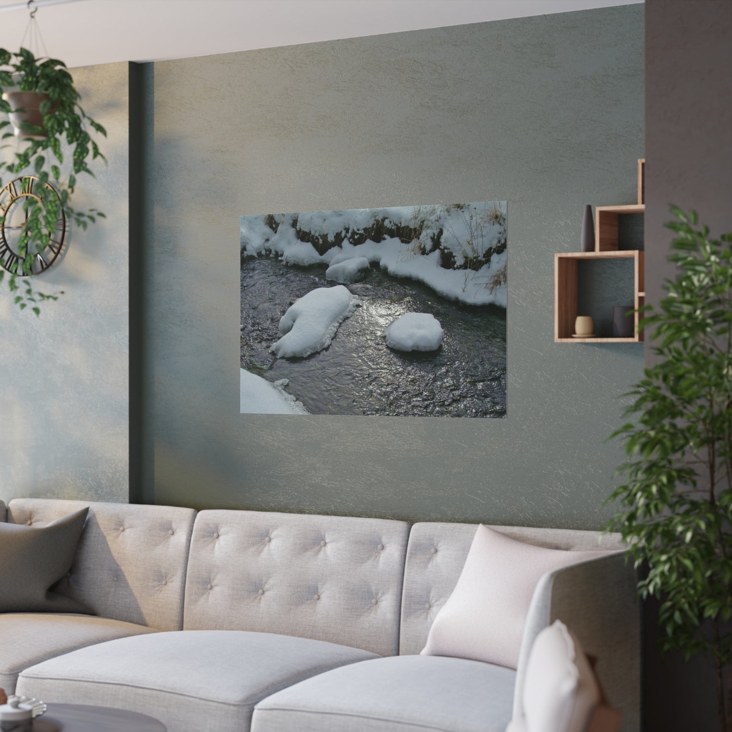 Winter Reflection Satin Posters