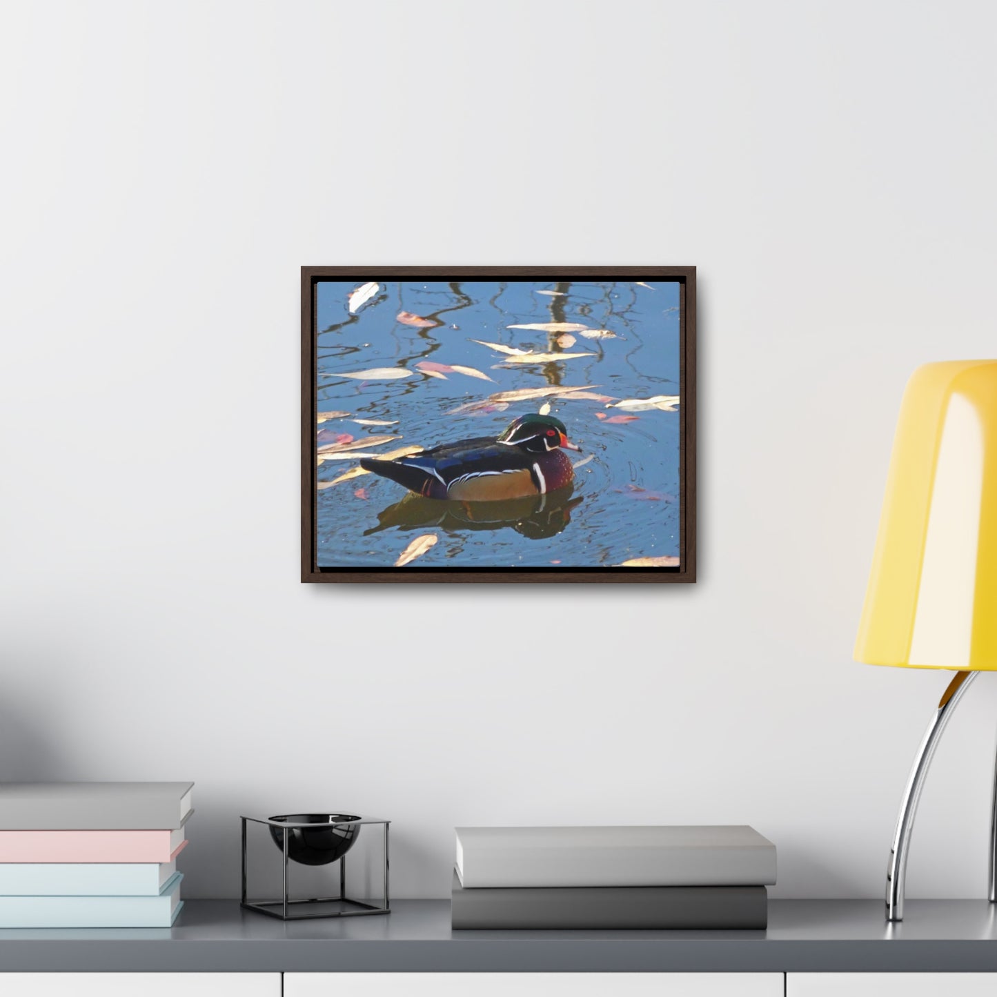 Autumn Wood Duck Gallery Canvas Wraps Framed