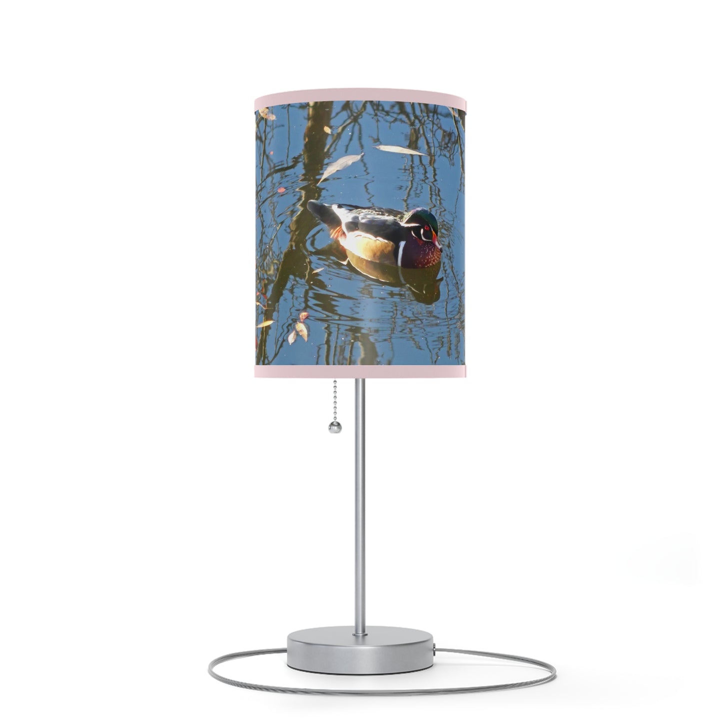 Reflections Wood Duck Lamp on a Stand