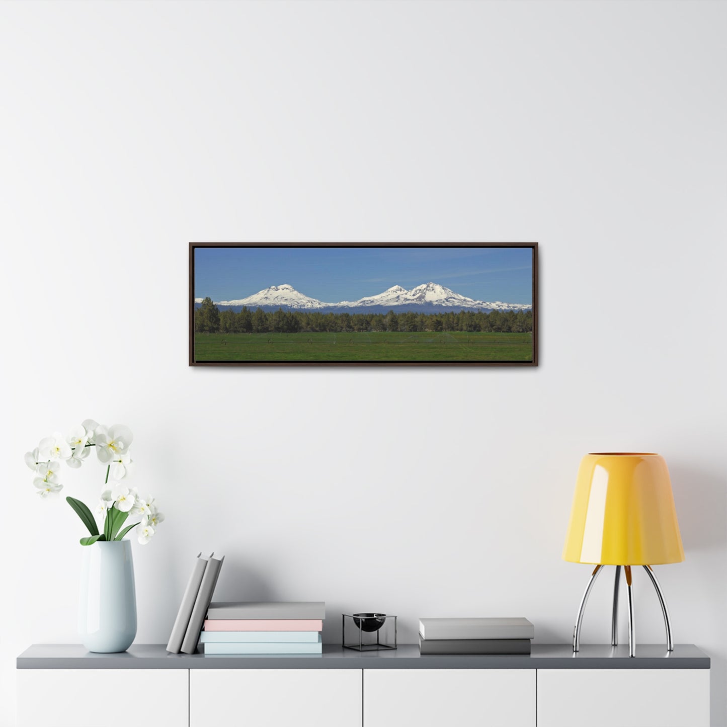 Mountain Field Gallery Canvas Wraps Panoramic Framed