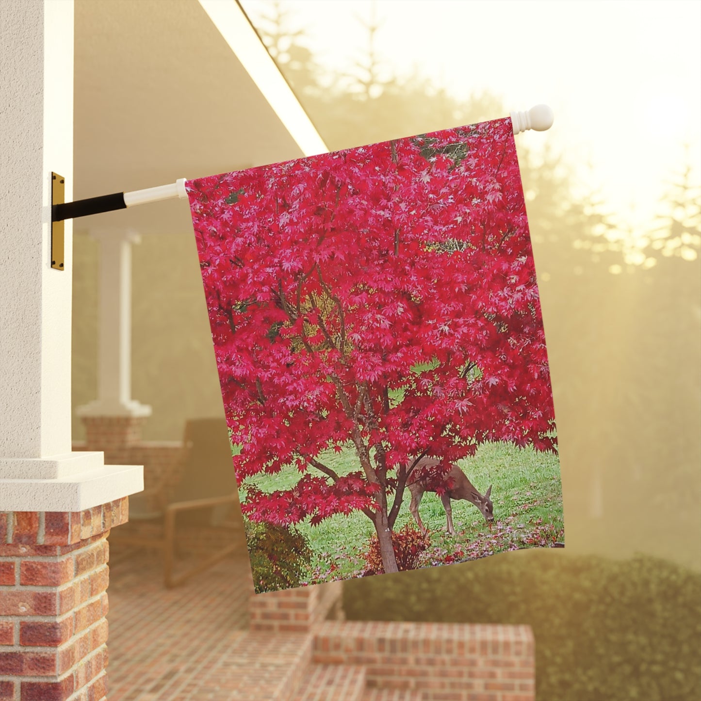 Autumn Deer Garden & House Banner