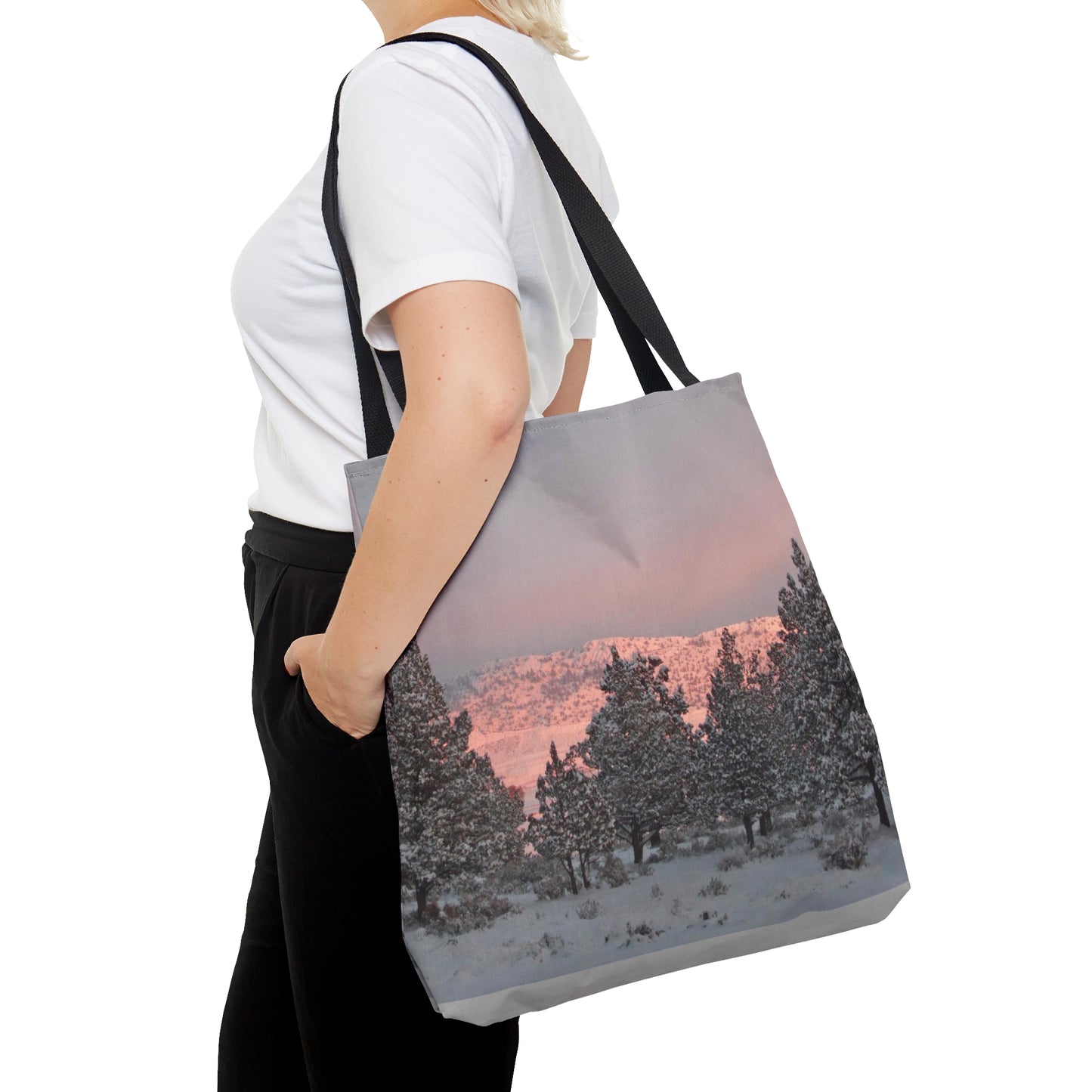 Winter Sunset Tote Bag