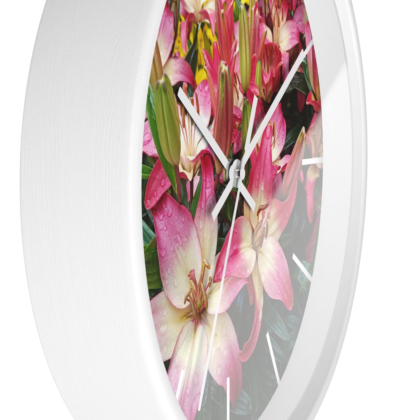 Lovely Lilies Wall Clock