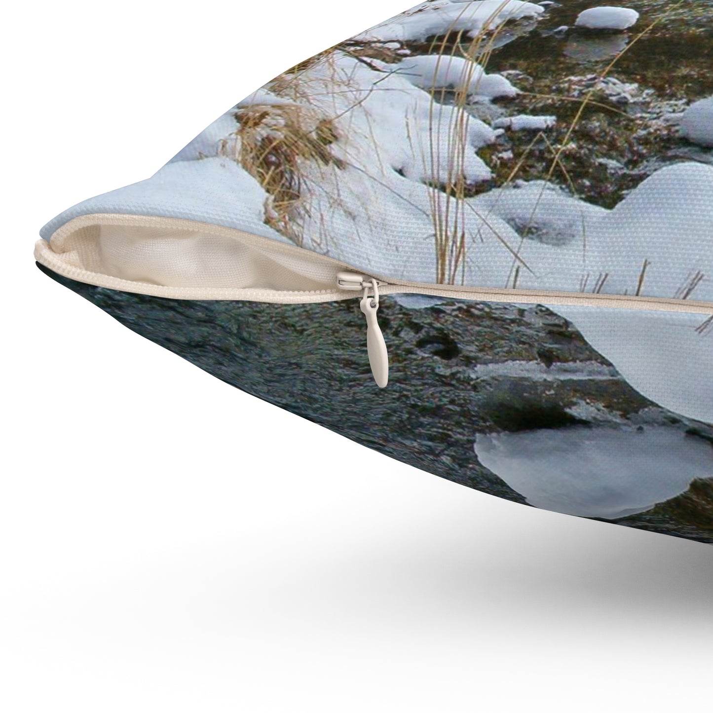 Snowy Creek Spun Polyester Square Pillow