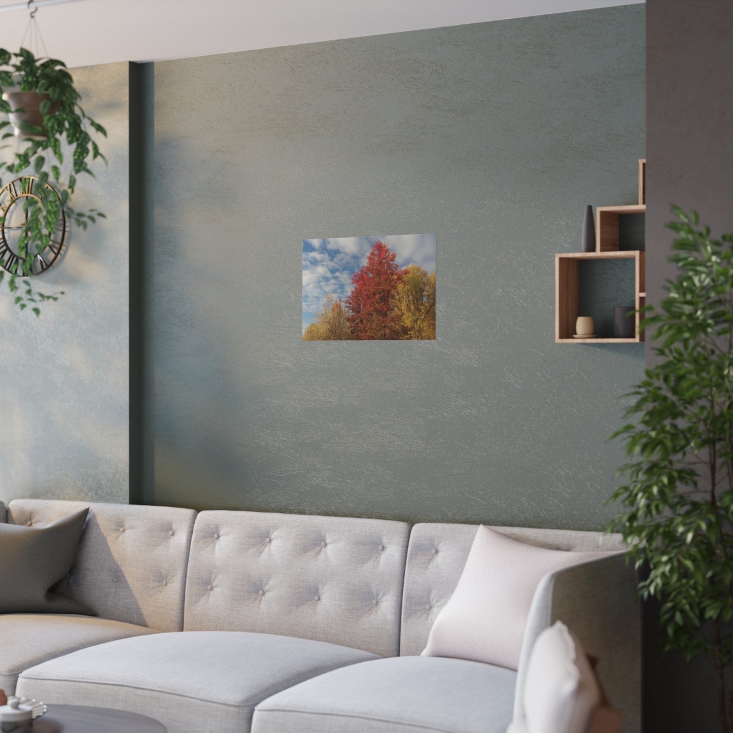 Autumn Sky Satin Posters