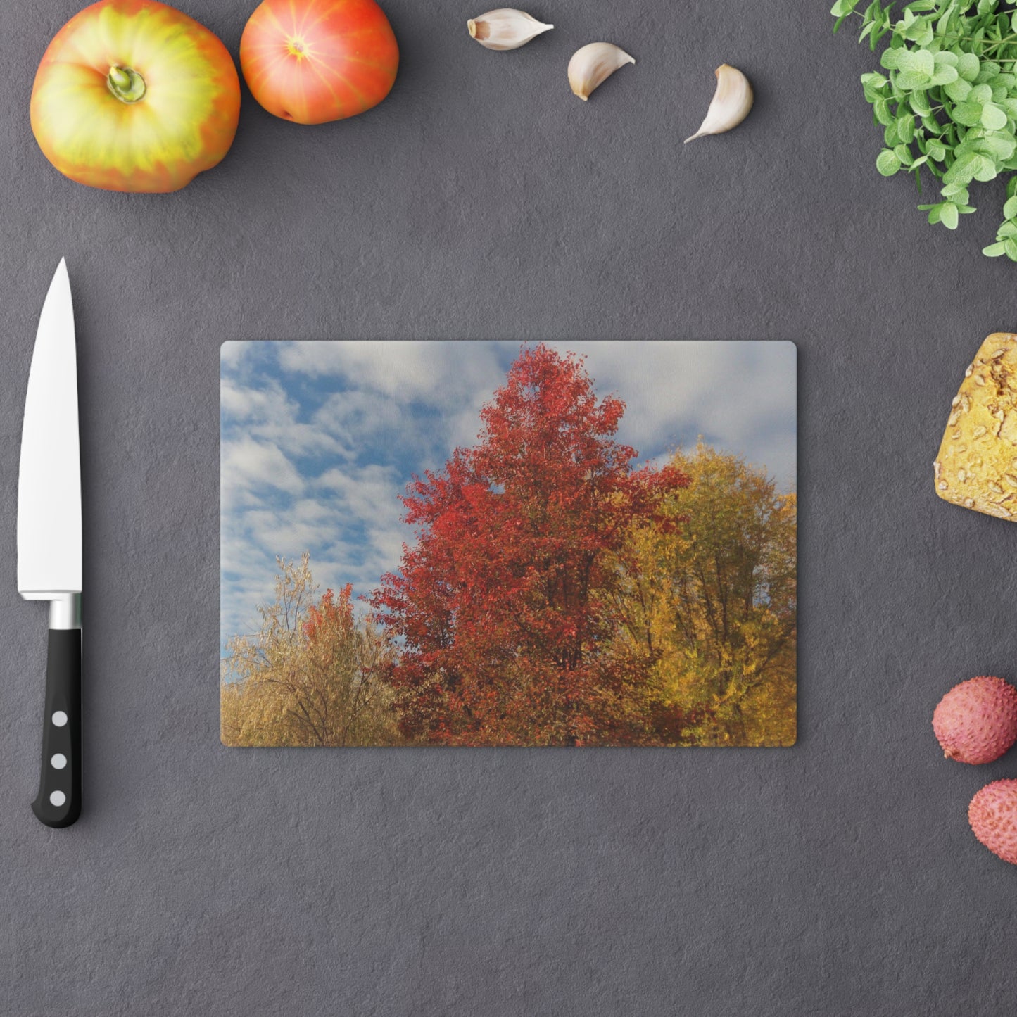 Autumn Sky Cutting Board Dishwasher Safe