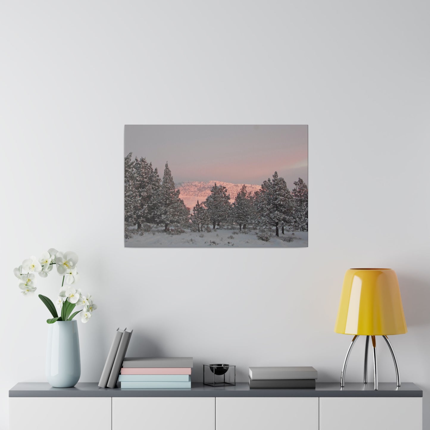 Winter Sunset Matte Canvas