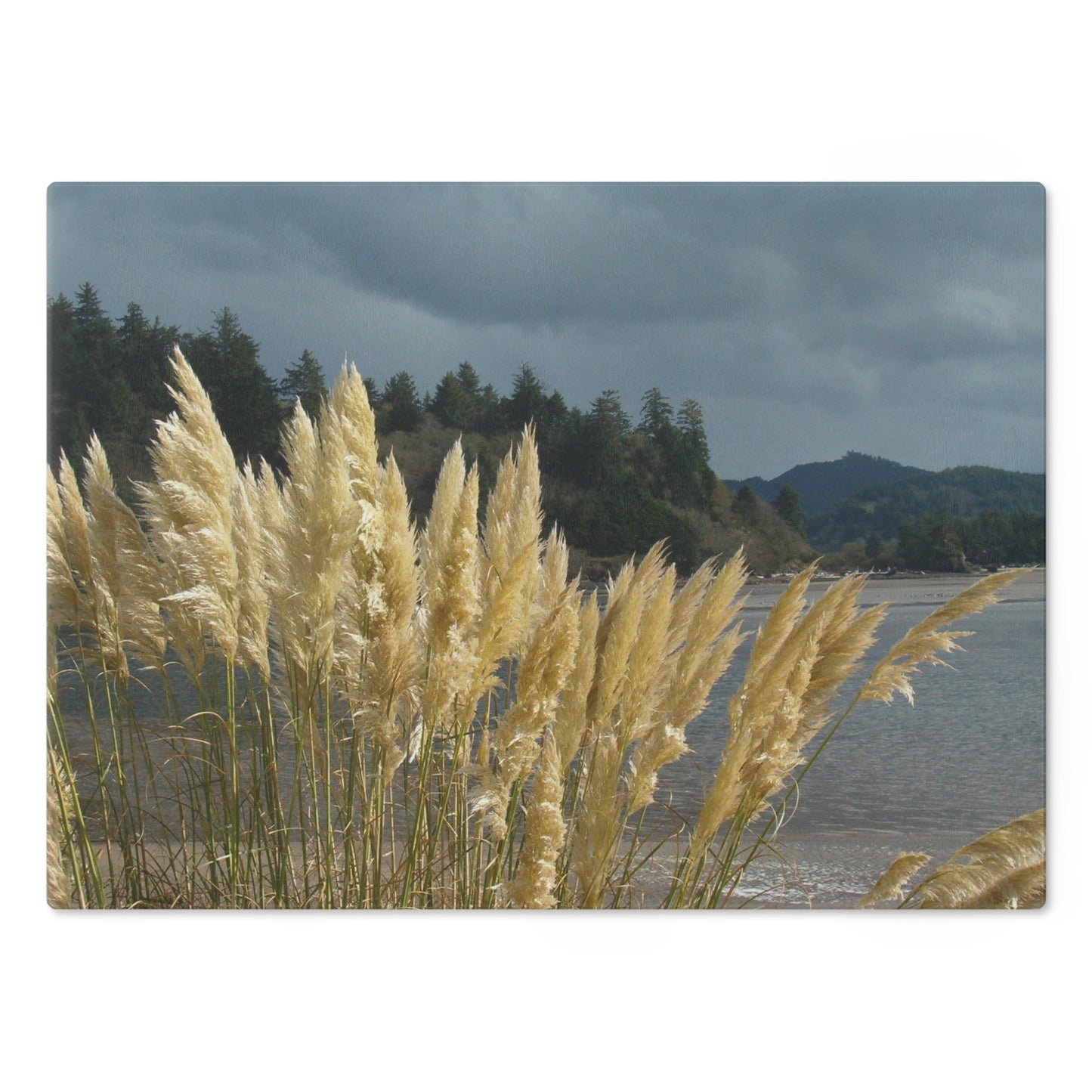 Golden Coastal Pampas Cutting Board Dishwasher Safe