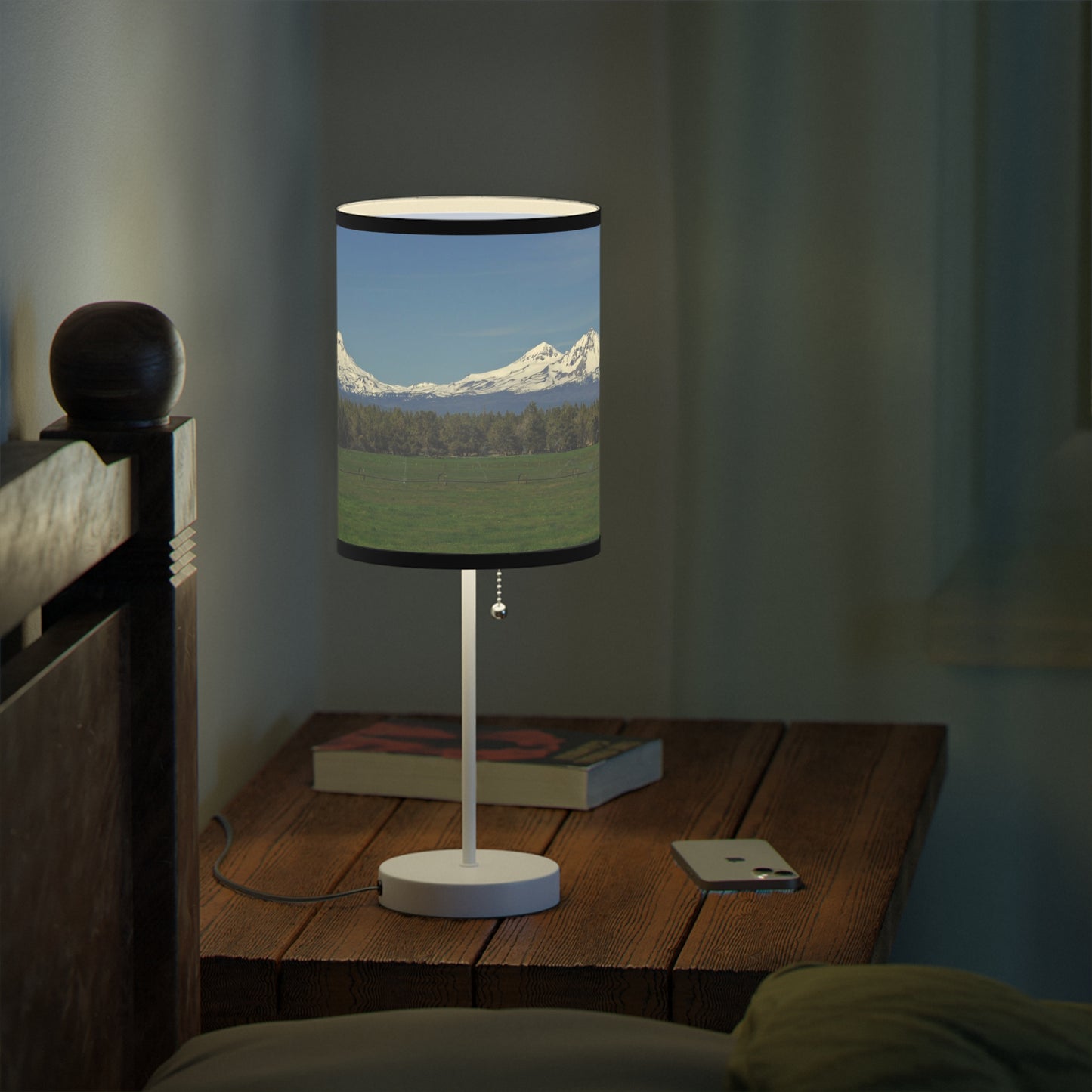Mountain Field Lamp on a Stand