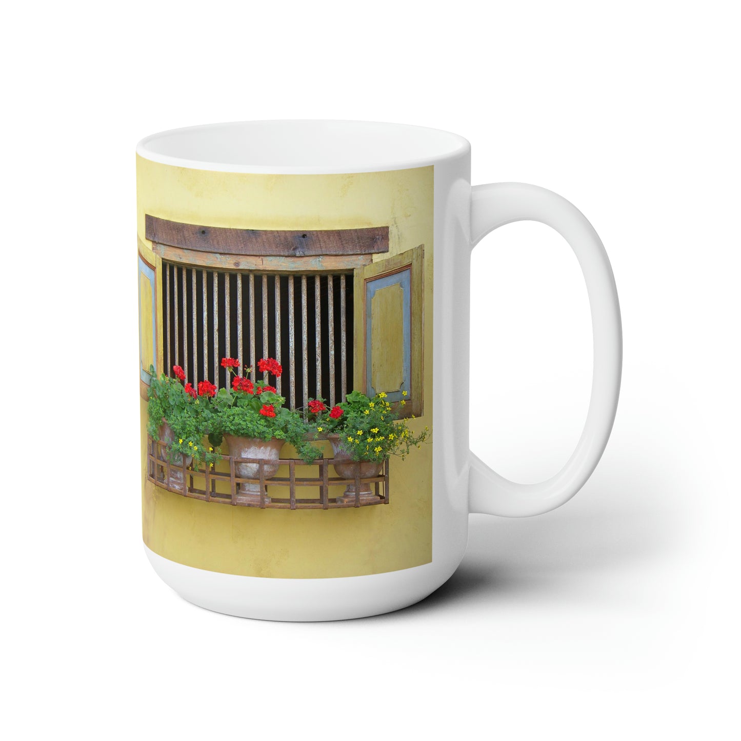 Spanish Barn Window Ceramic Mug 15oz