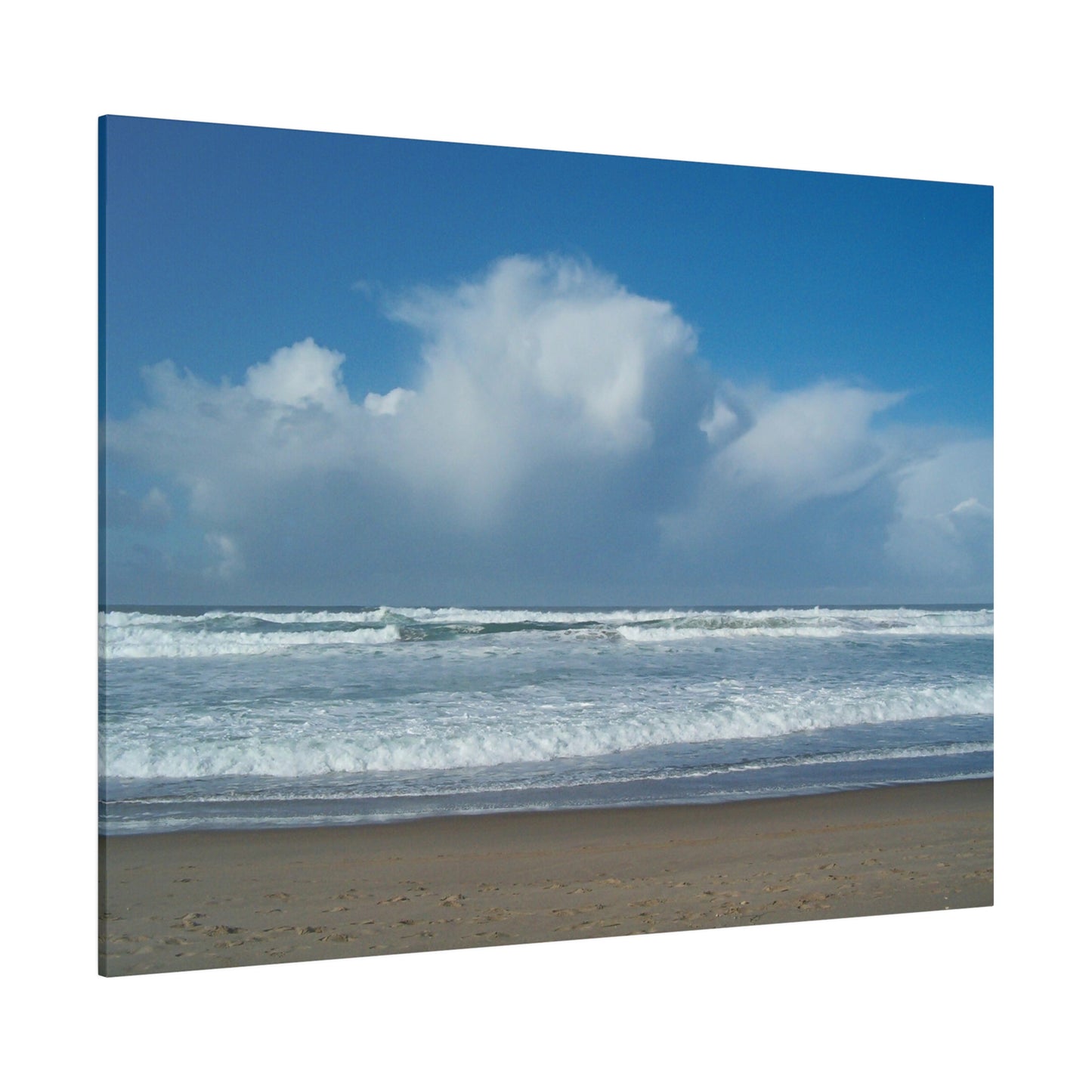 Blue Sky Beach Matte Canvas