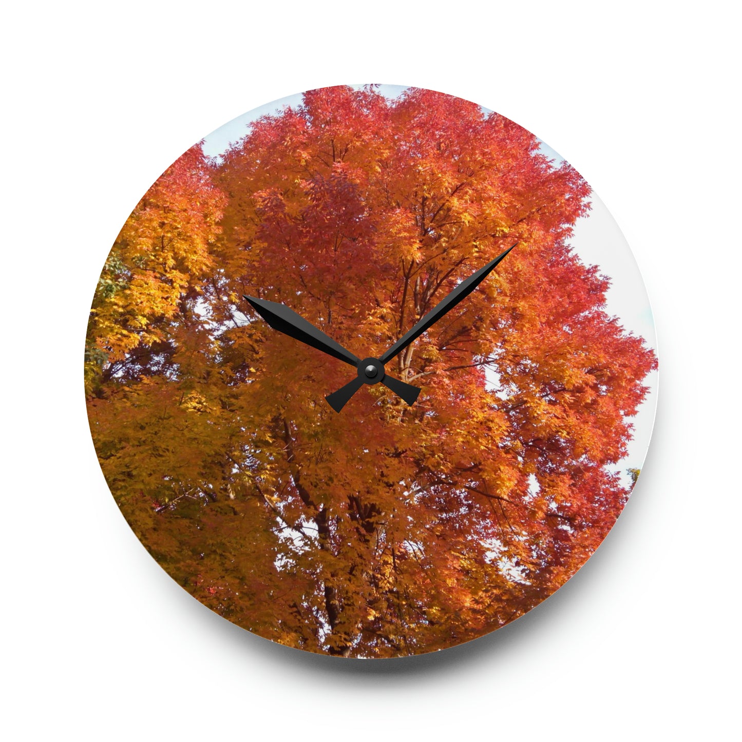 Autumn Radiance Acrylic Wall Clock