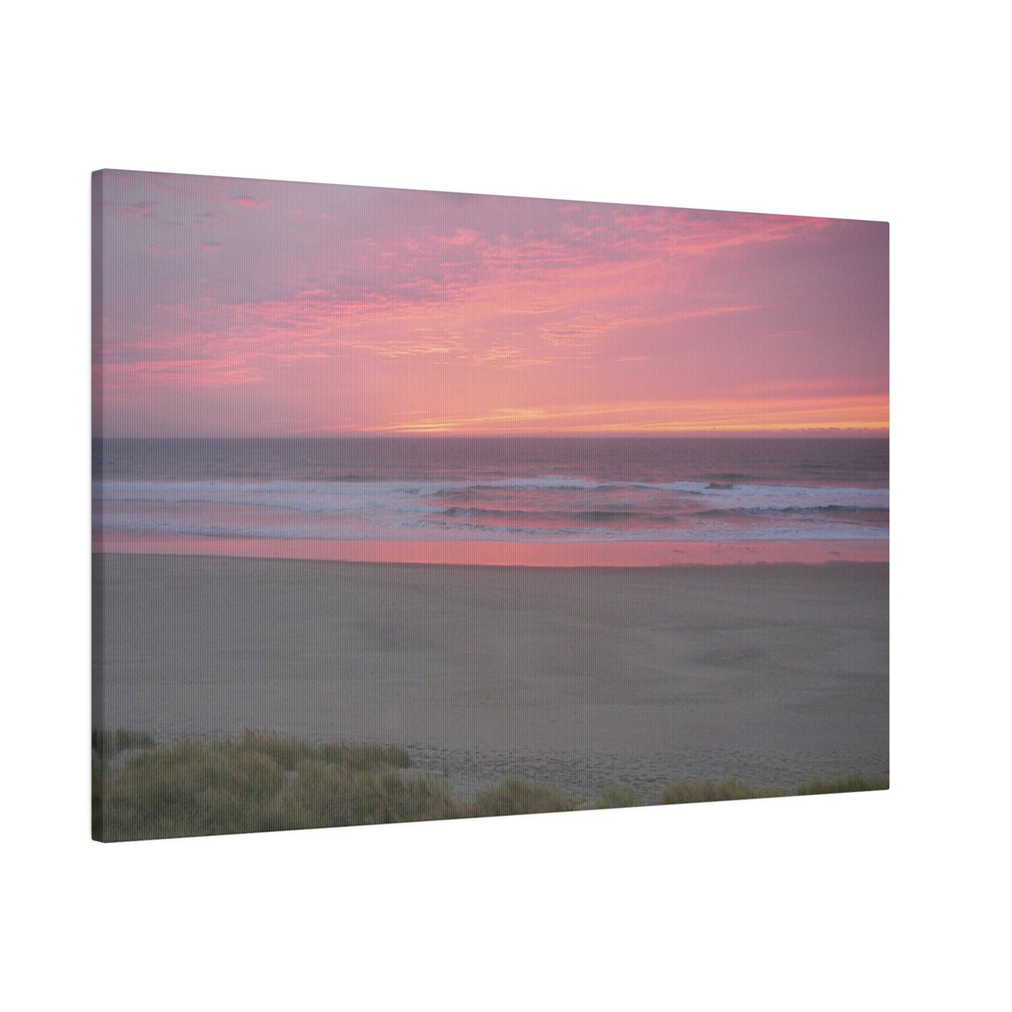 Pink Ocean Sunset Matte Canvas