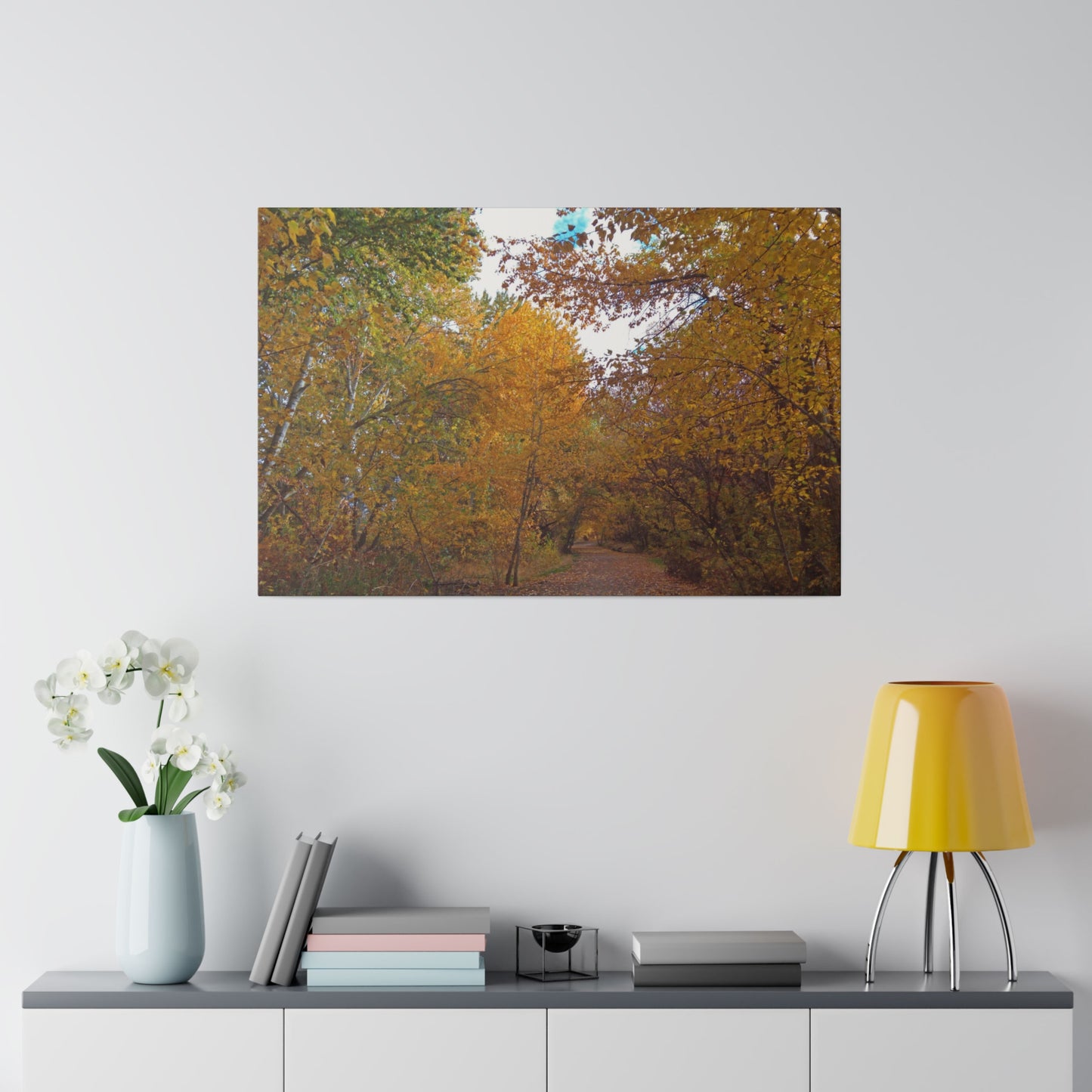 Autumn Lane Matte Canvas