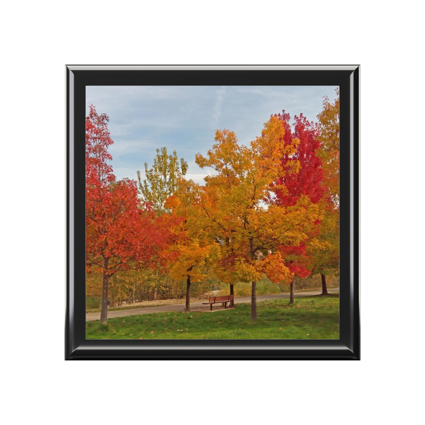 Autumn Serenity Jewelry Box ~ 7.24"
