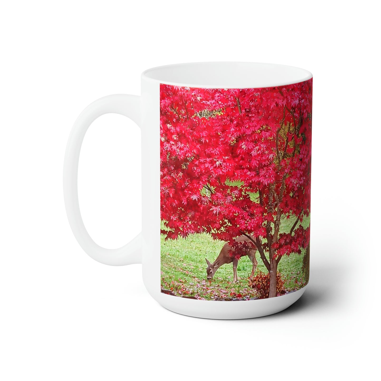 Autumn Deer Ceramic Mug 15oz