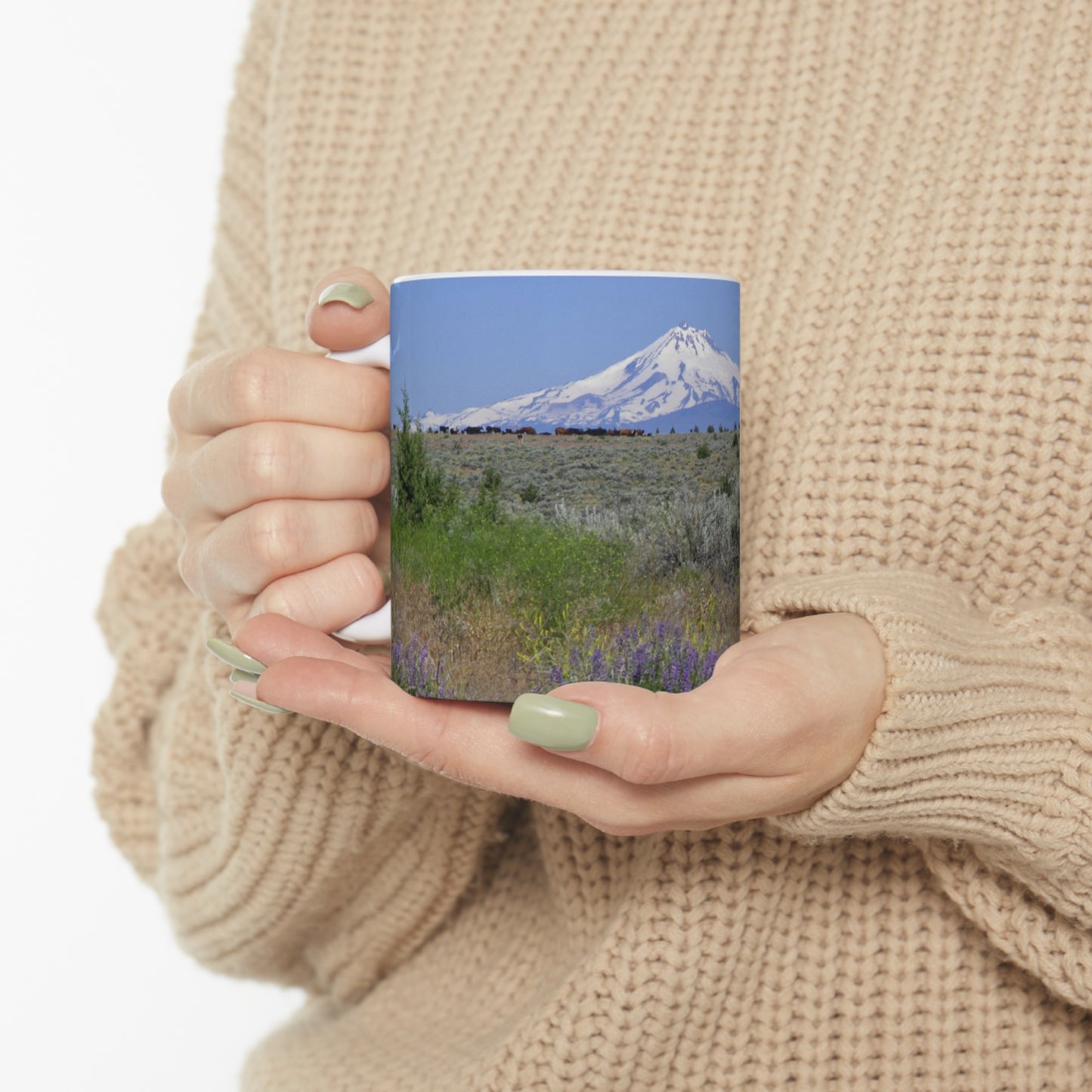 Lupine & Sage Mountain Ceramic Mug 11oz