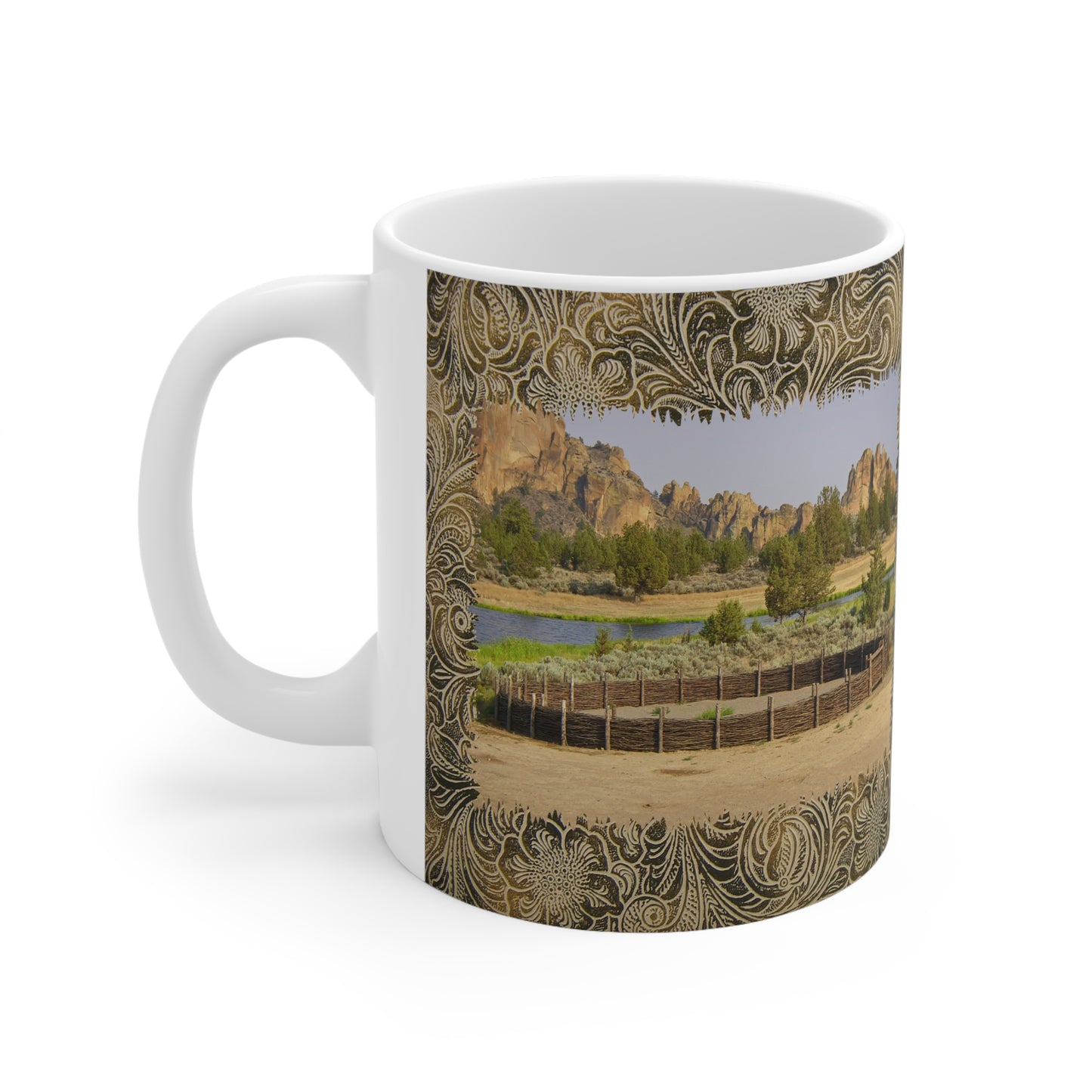 Scenic Round Pen Ceramic Mug 11oz