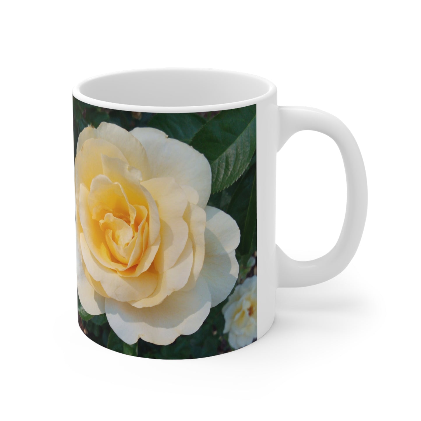 Cream Rose Ceramic Mug 11oz