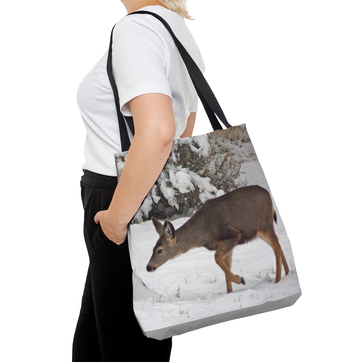 Winter Deer Tote Bag