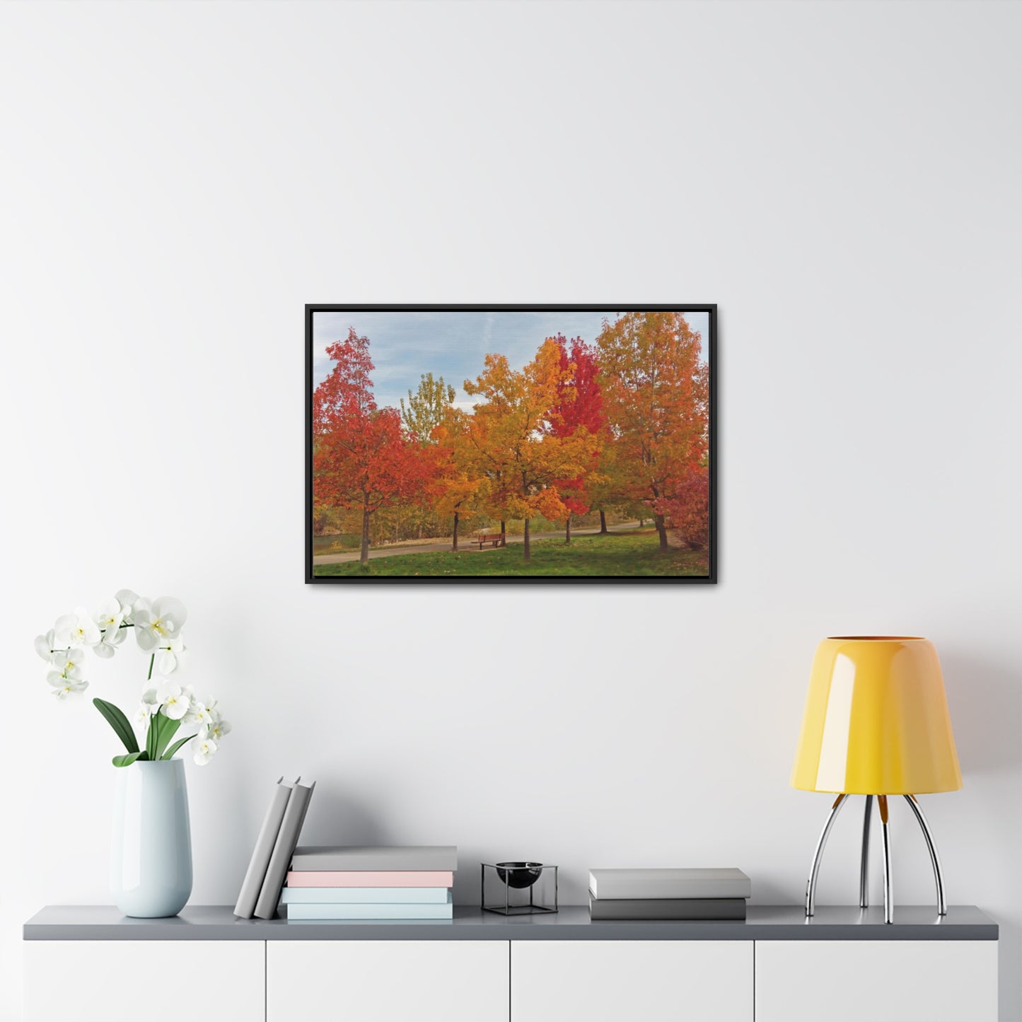 Autumn Serenity Gallery Canvas Wraps Framed