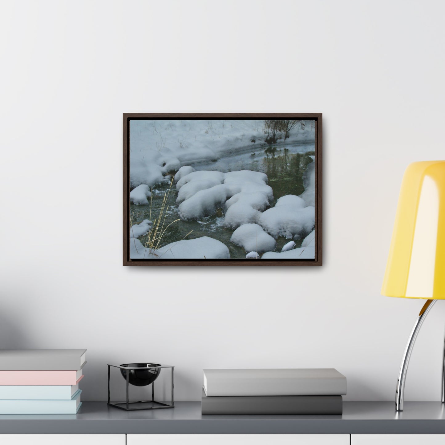 Snowy Islands Gallery Canvas Wraps Framed