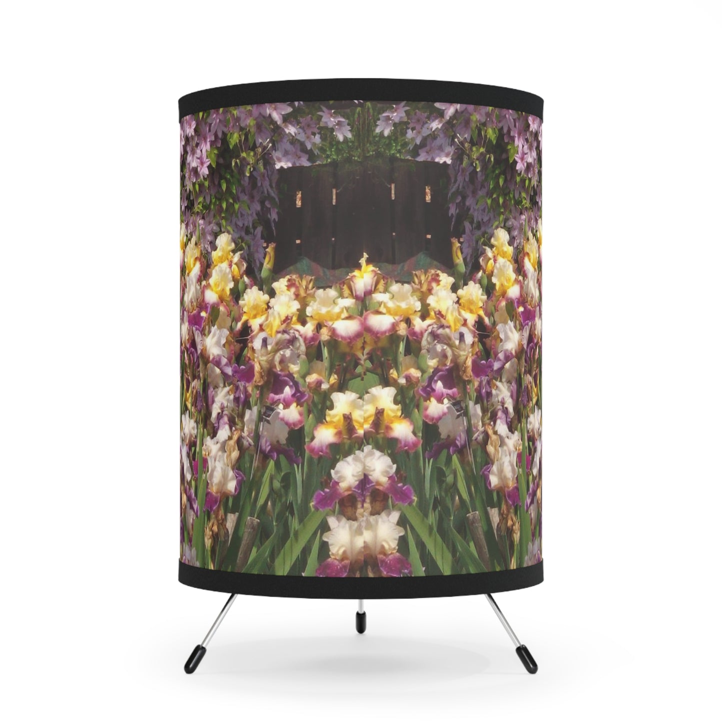 Sunny Iris Garden Tripod Lamp
