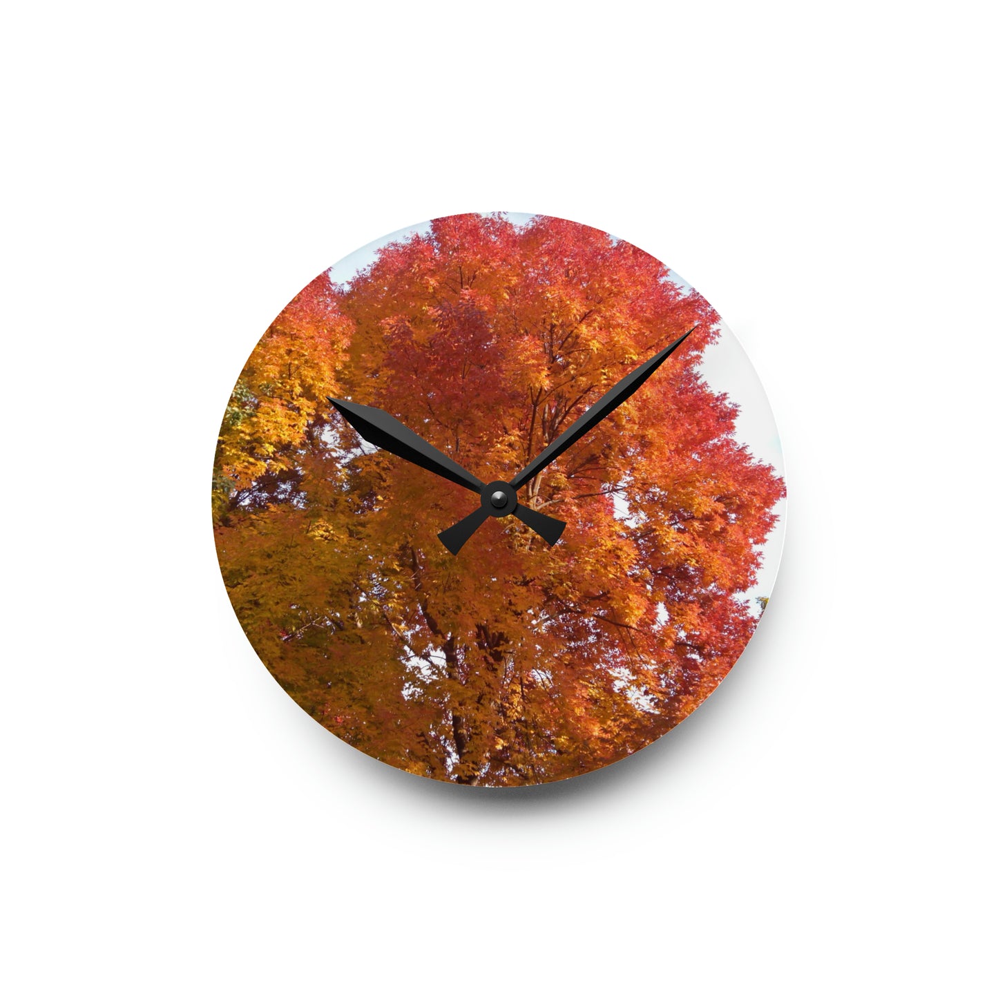 Autumn Radiance Acrylic Wall Clock