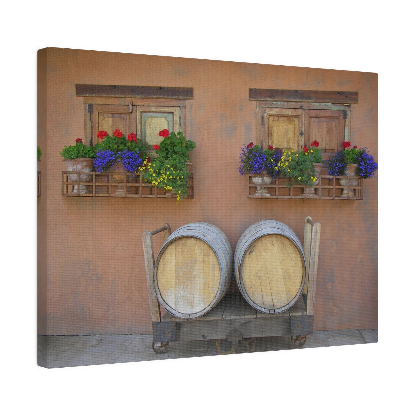 Spanish Windows & Barrels Matte Canvas