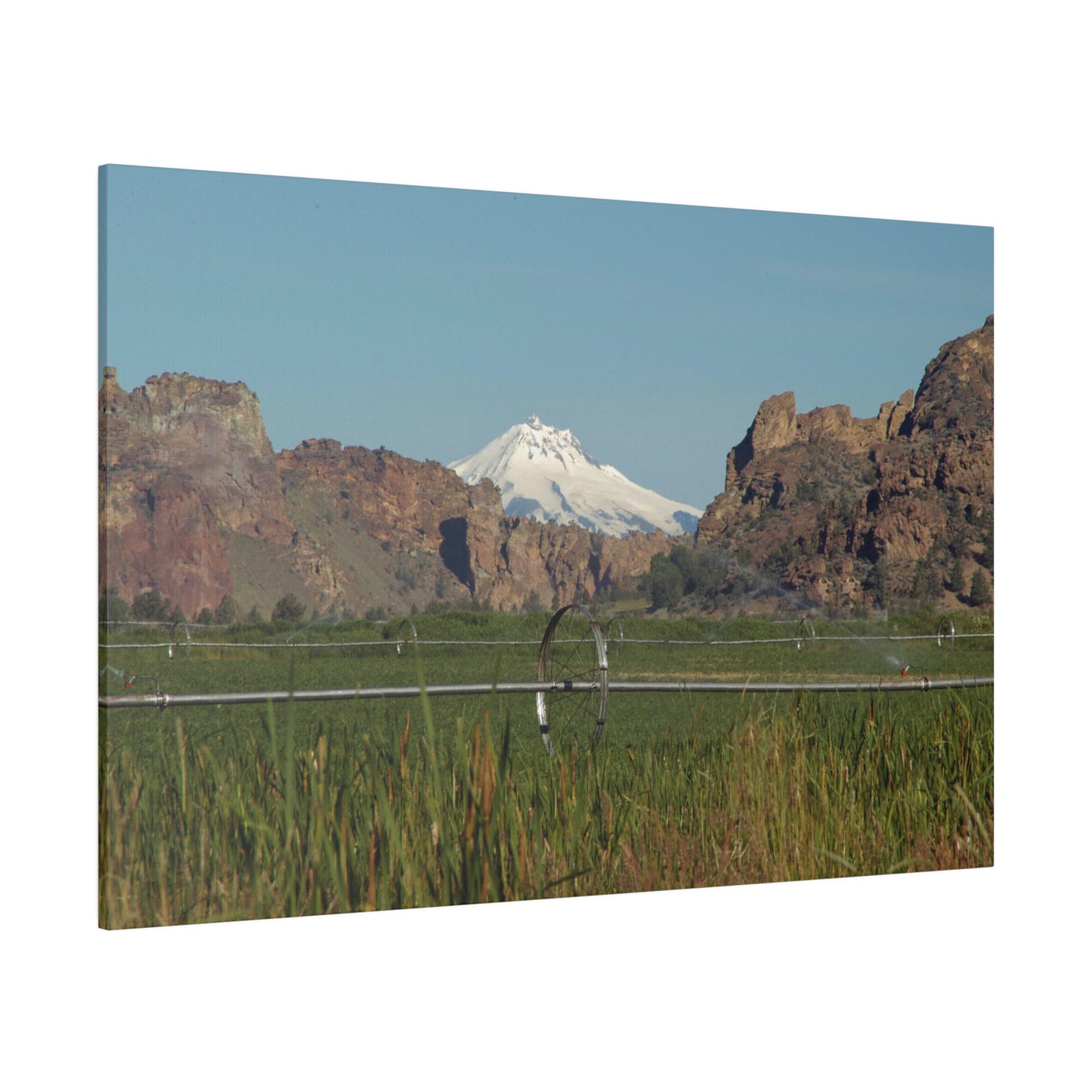 Mountain & Rocky Cliffs Matte Canvas