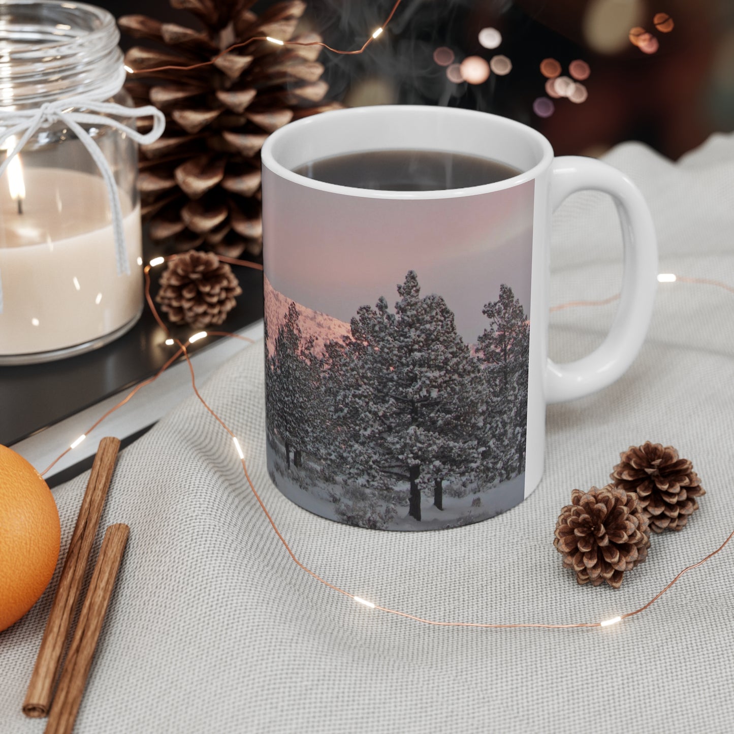 Winter Sunset Ceramic Mug 11oz