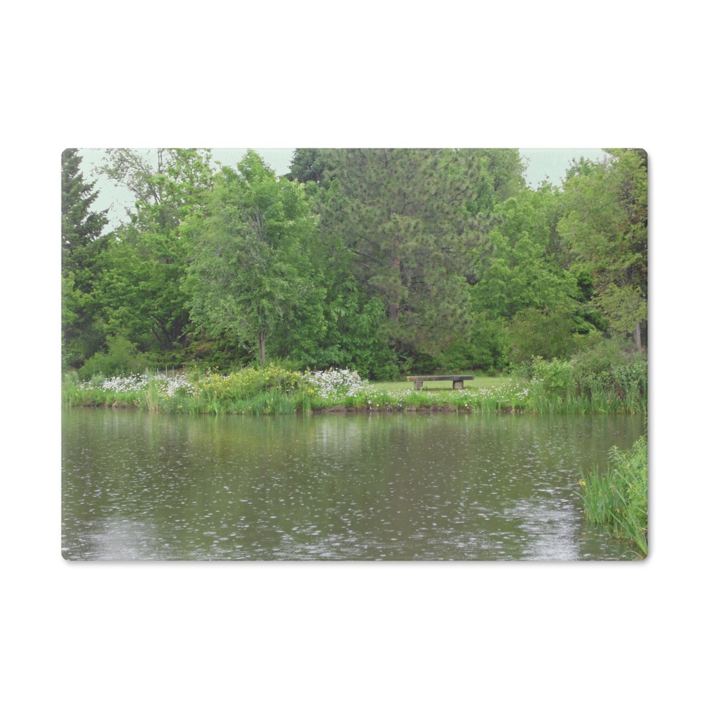 Raindrops On The Water Cutting Board Dishwasher Safe