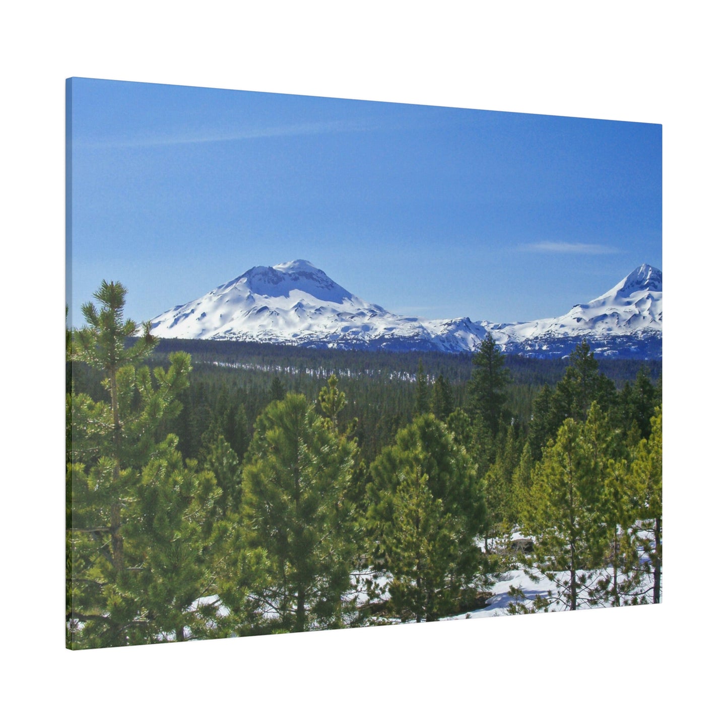 Winter South Sister Matte Canvas