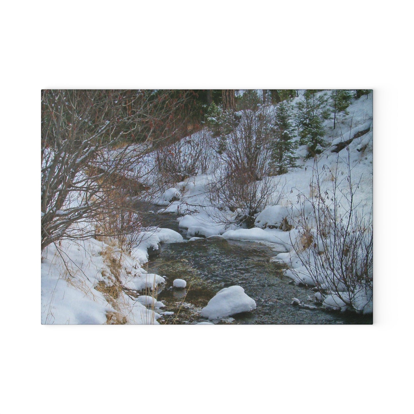 Snowy Creek Glass Cutting Board Hand Wash