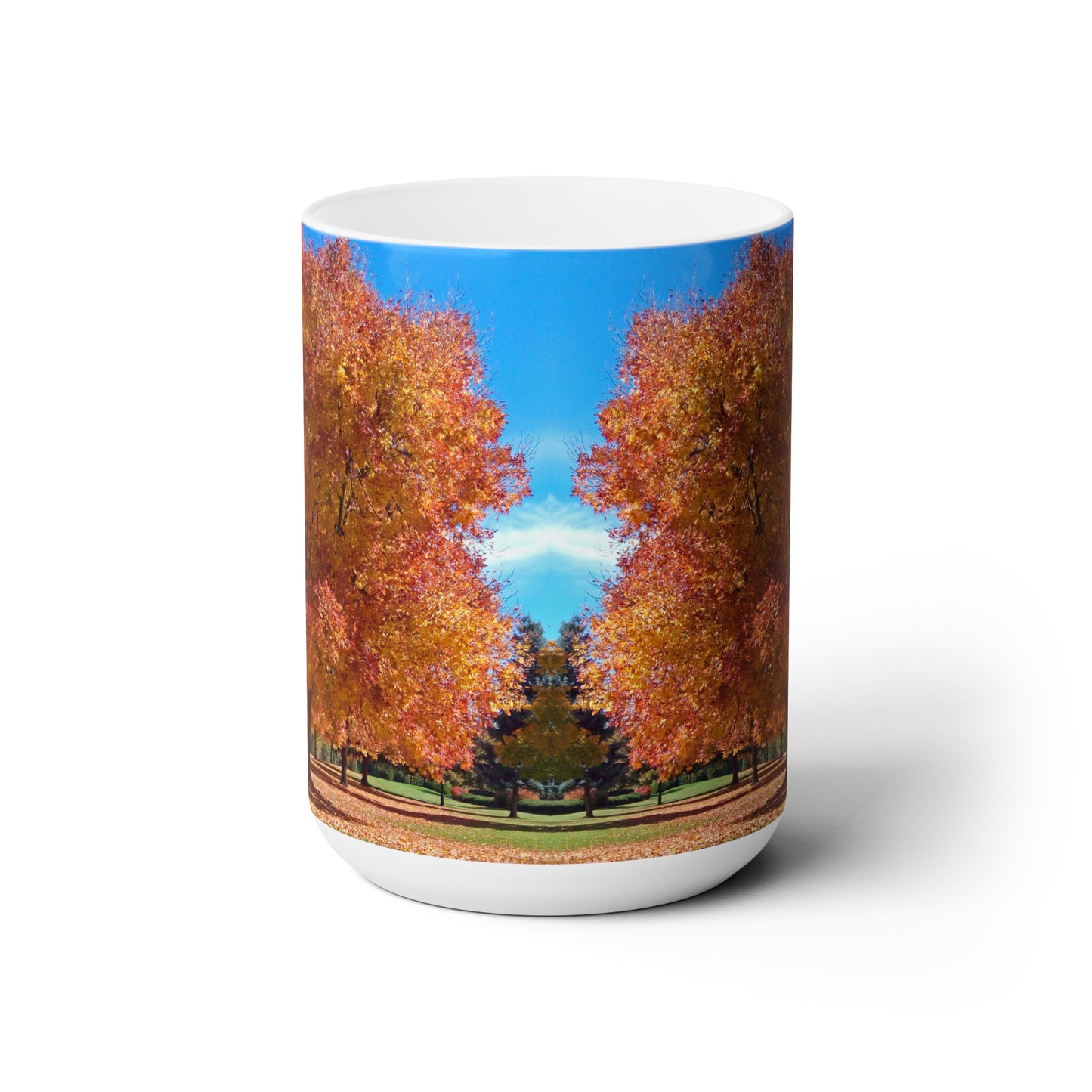 Autumn Tree Late Fall Ceramic Mug 15oz