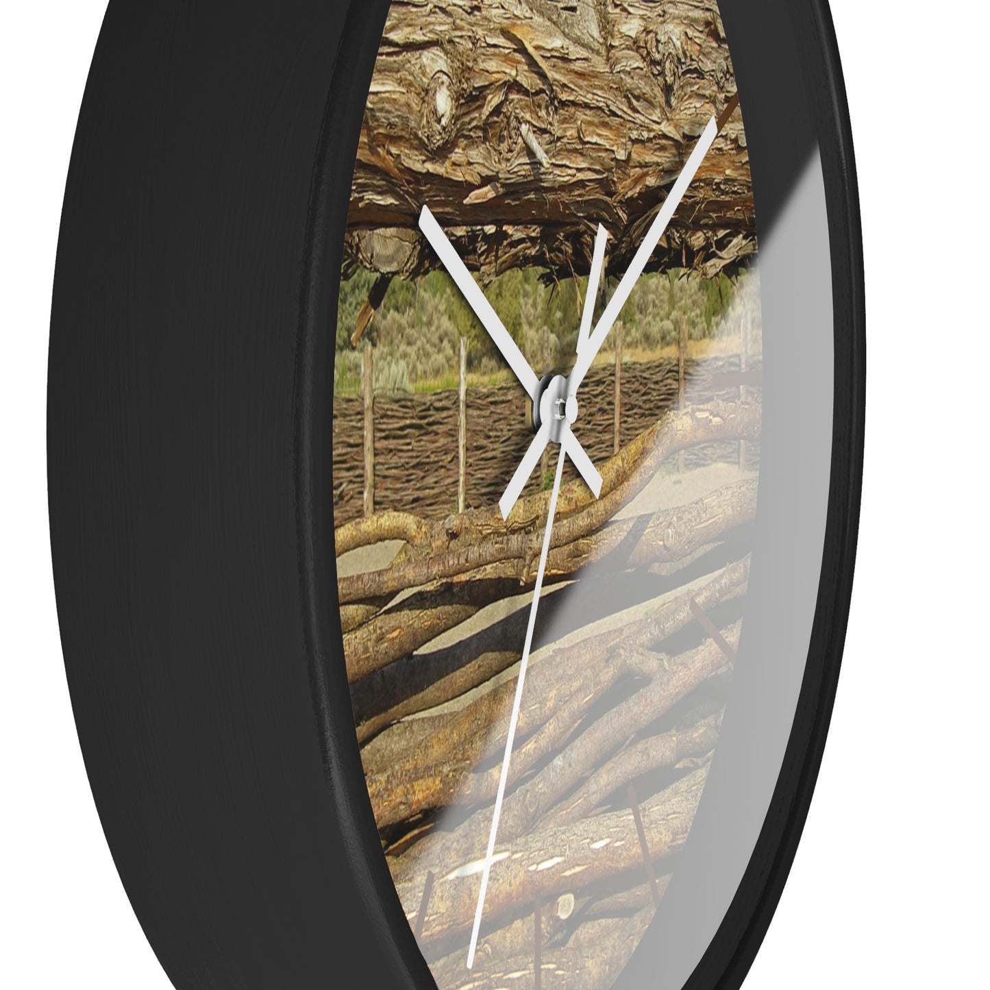 Through The Rails Wall Clock