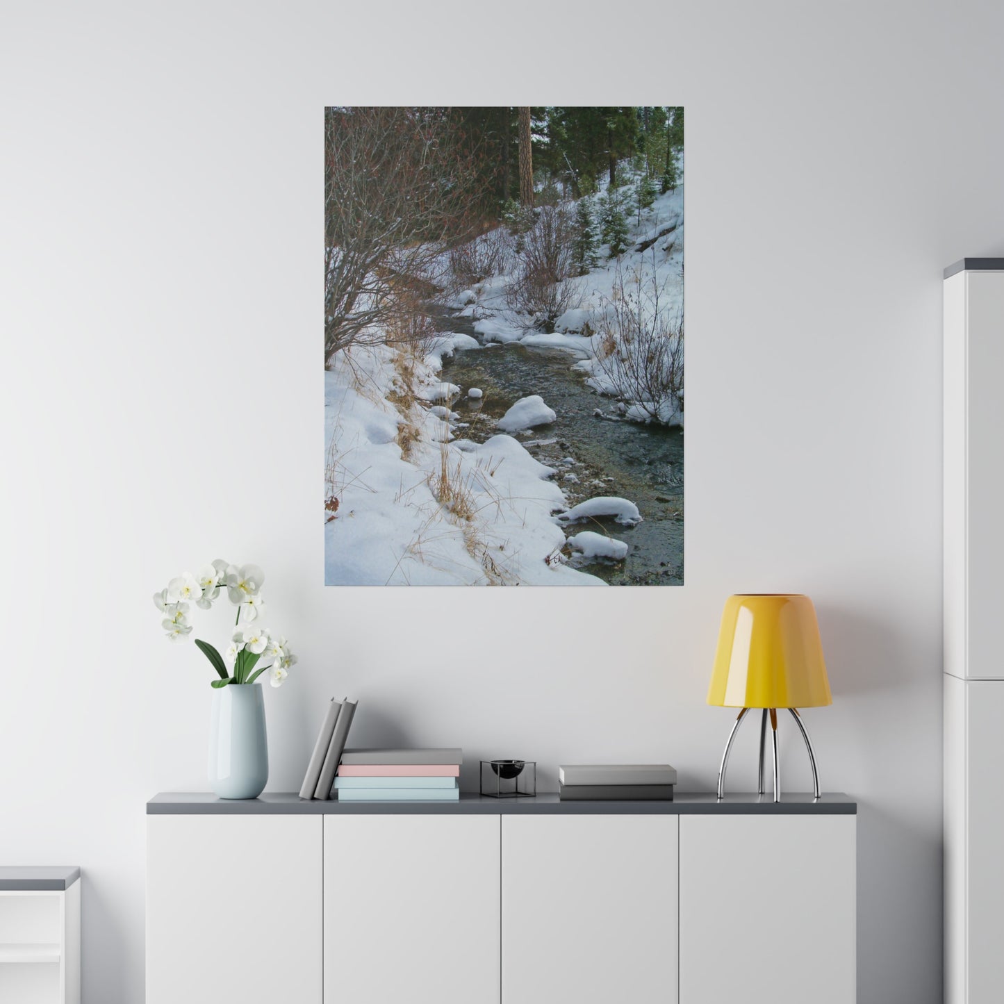 Snowy Creek Matte Canvas